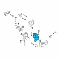 OEM Lincoln Zephyr Transmission Mount Diagram - 6H6Z-6038-BA