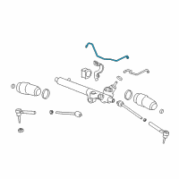 OEM 2006 Hummer H3 Pipe Asm-Steering Gear Diagram - 15132761