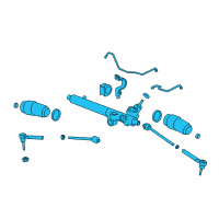 OEM 2006 Hummer H3 Gear Asm-Steering (W/ Steering Linkage Tie Rod) Diagram - 94725465