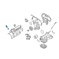 OEM Nissan Quest Positive Crankcase Ventilation Control Valve Assembly Diagram - 11810-8J102