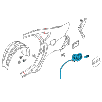 OEM 2014 Lincoln MKZ Filler Pocket Diagram - DP5Z-5427936-A