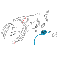 OEM Lincoln Filler Pocket Diagram - DP5Z-5427936-A