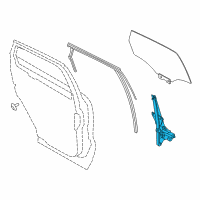 OEM 2019 Lincoln MKC Window Regulator Diagram - EJ7Z-7827000-B