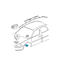 OEM 2009 Buick LaCrosse Front Sensor Diagram - 10372781