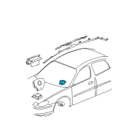 OEM 2009 Buick LaCrosse Side Sensor Diagram - 25887576