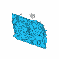 OEM 2014 Jeep Cherokee Fan-Radiator Cooling Diagram - 52014621AG