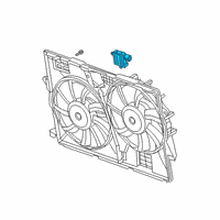 OEM 2021 Jeep Cherokee Cooling Fan Module Diagram - 68191638AC