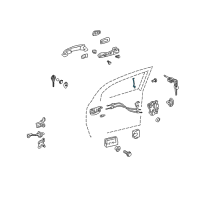 OEM 2008 Scion tC Lock Rod Diagram - 69311-21030