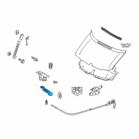 OEM 2004 Dodge Sprinter 2500 Hood Latch Diagram - 5104028AA