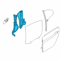 OEM BMW M6 Gran Coupe Rear Left Window Regulator Diagram - 51-35-7-311-597