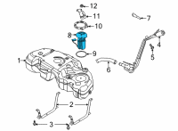 OEM 2020 Lincoln Corsair SENDER AND PUMP ASY Diagram - LX6Z-9H307-A