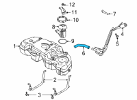 OEM 2021 Ford Bronco Sport HOSE - FILLER PIPE Diagram - LX6Z-9047-K