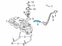 OEM Ford Escape HOSE - FILLER PIPE Diagram - LX6Z-9047-K