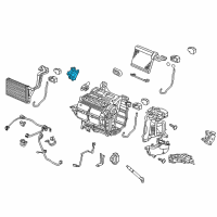 OEM 2012 Honda Civic Motor Assembly, Air Mix Diagram - 79160-TS8-A01