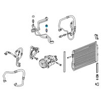 OEM Chevrolet Liquid Line Cap Diagram - 96961786
