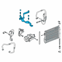 OEM 2018 Chevrolet Sonic Evaporator Tube Diagram - 95933266