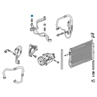 OEM 2016 Chevrolet Sonic Liquid Line Cap Diagram - 96961785