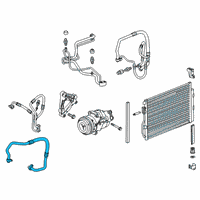 OEM 2016 Chevrolet Sonic Suction Line Diagram - 95994752