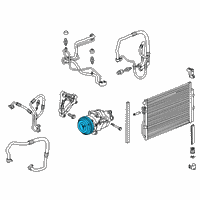 OEM 2012 Chevrolet Sonic Clutch & Pulley Diagram - 95016505