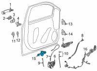 OEM 2021 GMC Sierra 3500 HD Door Check Diagram - 84487916