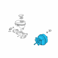 OEM 1998 Chevrolet Malibu Power Brake Booster ASSEMBLY Diagram - 15235135