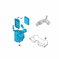 OEM 2010 Infiniti FX50 Air Cleaner Diagram - 16500-1CA1A