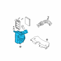 OEM Infiniti QX70 Body Assembly-Air Cleaner Diagram - 16528-1CA0A