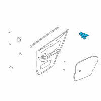 OEM 2001 Hyundai Elantra Rear Power Window Sub Switch Assembly, Right Diagram - 93580-2D100-ZE