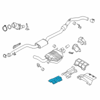 OEM BMW 330e Heat Insulation, Tunnel Diagram - 51-48-7-363-197