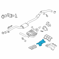 OEM 2017 BMW 330e Fuel Tank Heat Insulation Diagram - 51-48-7-363-198