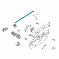 OEM 2016 Hyundai Sonata Weatherstrip-Front Door Belt Inside RH Diagram - 82241-C1000