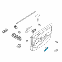 OEM 2019 Hyundai Sonata Lens-Door Courtesy Lamp, RH Diagram - 92641-C1000