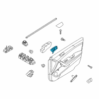 OEM Hyundai Sonata Front Driver Interior Door Handle Assembly, Left Diagram - 82610-C1010-VCS