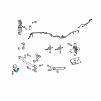 OEM 2016 Toyota Land Cruiser Stabilizer Bar Bracket Diagram - 48824-60180