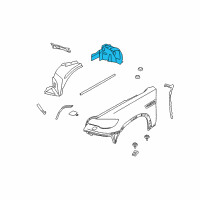 OEM 2008 BMW X5 Cover, Wheel Arch, Rear Section, Front Left Diagram - 51-71-7-169-413