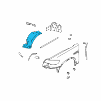 OEM 2010 BMW X5 Cover, Wheel Arch, Frontsection, Front Left Diagram - 51-71-8-046-303