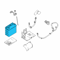 OEM 2016 Infiniti QX60 Batteries Diagram - 24410EL70A