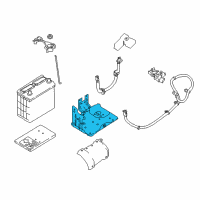 OEM Nissan Leaf Bracket Assembly-Battery Mounting Diagram - 64860-5SA1A