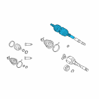 OEM 2004 Toyota Matrix Outer Joint Diagram - 43460-19885
