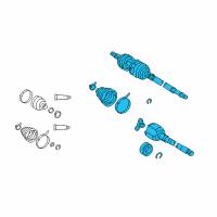 OEM Toyota Matrix Axle Diagram - 43420-12590