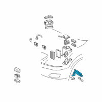 OEM Toyota Highlander Control Module Diagram - 89650-48010