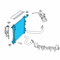 OEM Dodge Durango Engine Cooling Radiator Diagram - 68244867AA