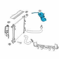 OEM 2017 Jeep Grand Cherokee Bottle-COOLANT Recovery Diagram - 68244088AA