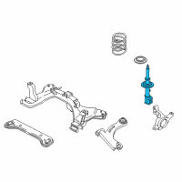 OEM 2006 Ford Escape Strut Diagram - 6M6Z-18124-AB