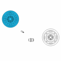 OEM 2004 Scion xA Wheel, Steel Diagram - 42611-52311