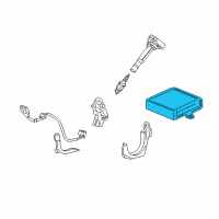 OEM 2011 Acura RL ECU Diagram - 37820-RKG-A72