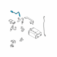 OEM 2012 Nissan Titan Air Fuel Ratio Sensor Diagram - 22693-1AA0A