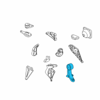 OEM 2001 Saturn LW200 Rear Mount Diagram - 9127180