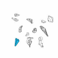 OEM Saturn LS Bracket, Engine Mount Diagram - 90575019