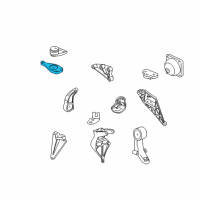 OEM Saturn L300 Support, Engine Mount Diagram - 90575642